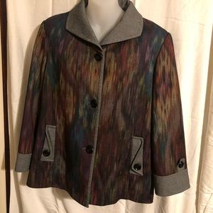 Southwestern style jacket XL fall colors well made